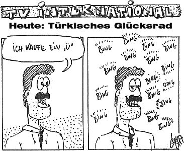 Karikatur: Türkisches Glücksrad